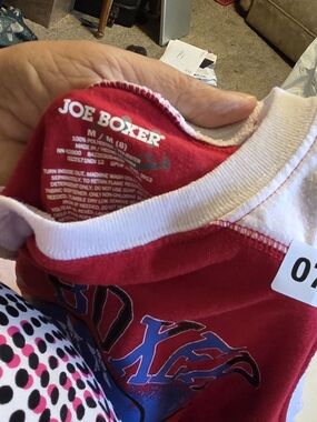 Joe Boxer Red and White Graphic Tee